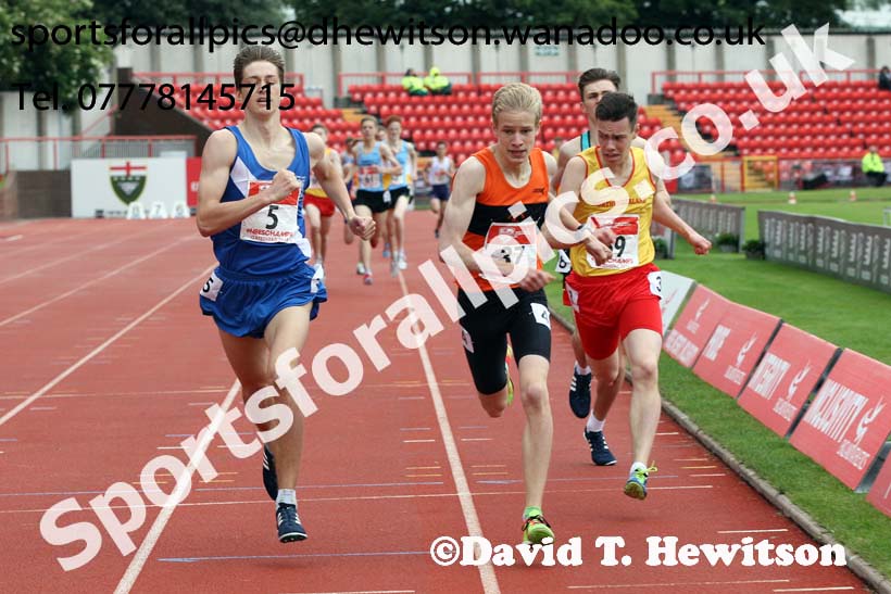 Inter boys 1500 metres, English Schools Track and Field. Photo: David T. Hewitson/Sports for All Pics